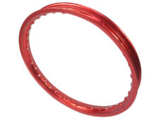 Jante universelle pour cyclomoteur Honda Puch 17 x 1.2 en aluminium anodisé rouge - Compatible avec tous les pneus 2.00 - 2.25 - 2.50 17 pouces - 42 mm de large Rigida