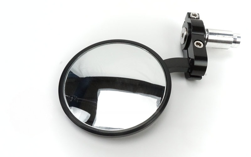 Universele ronde aluminium spiegelset voor scooter en brommer stuurmontage