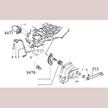 Piaggio/gilera/vespa Bendix 82531r Zip/nrg/typhoon/ Runner/stalker/sfera/quartz/zip Sp/ Lx Motordelen