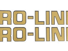 Honda Stickerset Pro-link Goud 165mm Lang 25mm Breed (snijtekst)