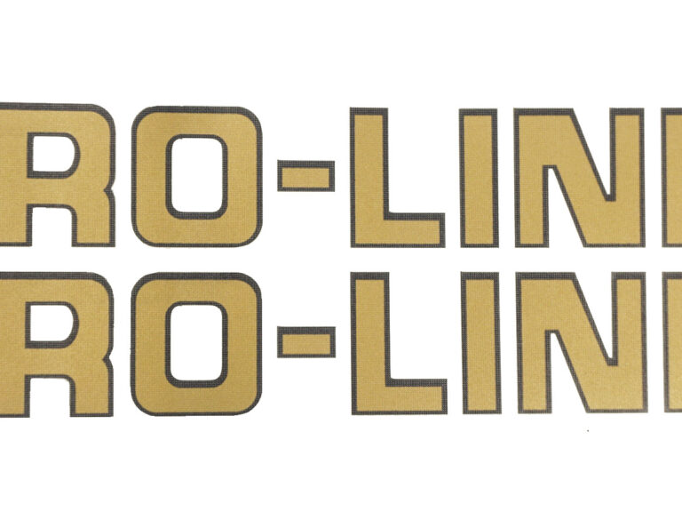 HONDA Stickerset Pro-Link goud 165mm lang 25mm breed (snijtekst)