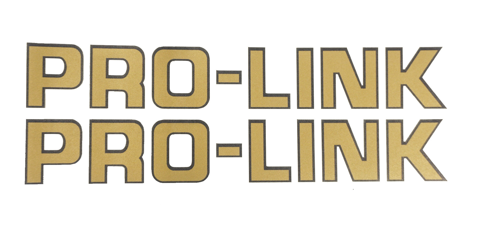 Honda Stickerset Pro-link Goud 165mm Lang 25mm Breed (snijtekst)