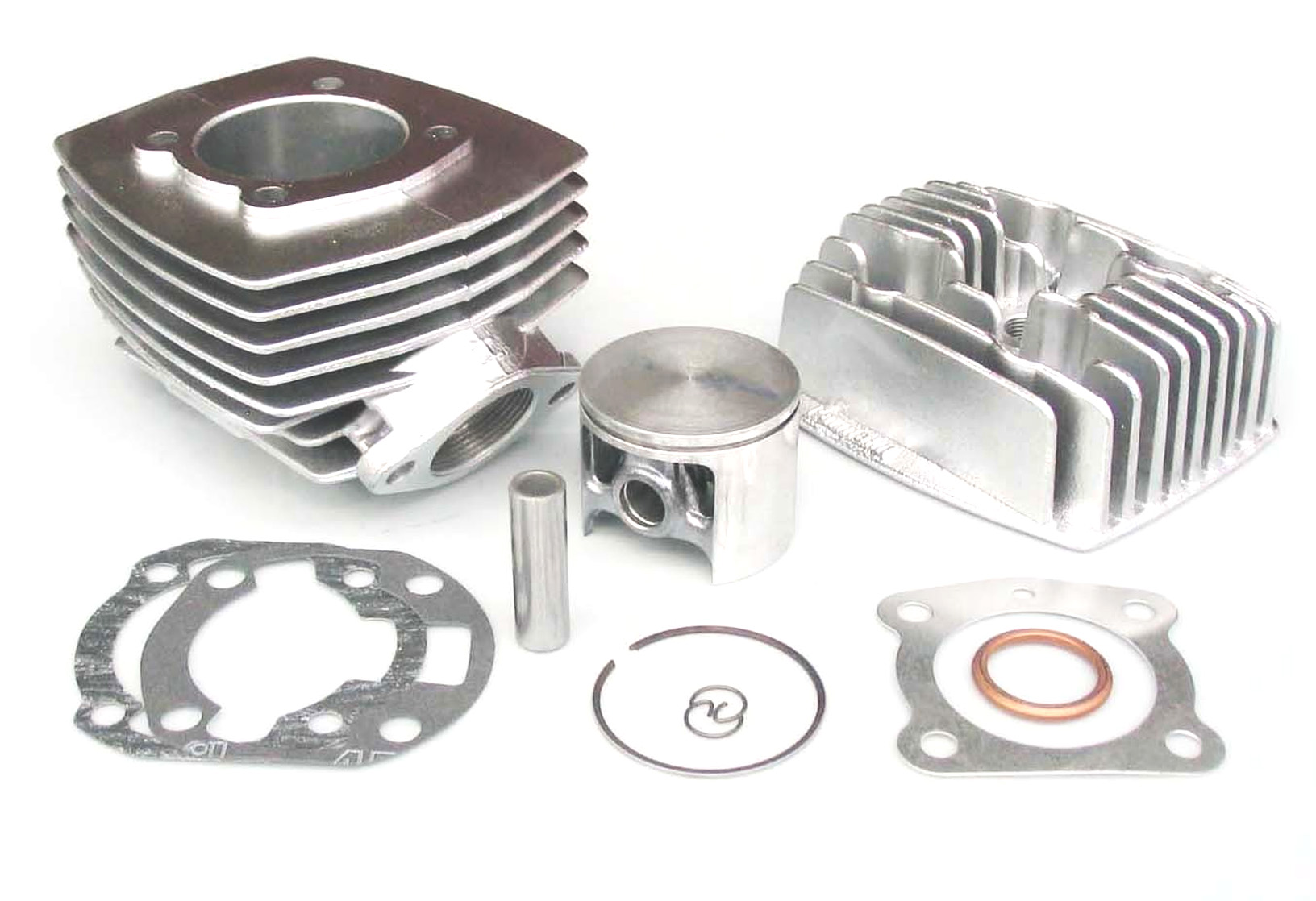 Peugeot 103-104- 105 Parmakit Cilinder+zuiger +kop 56215.00 Parmakit 50mm 80cc