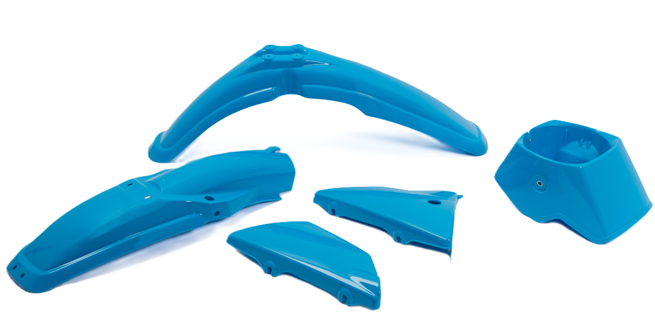Yamaha Dt50 Mx80 Kappen Beplating Set Plastic Passend Voor Dt50 Dt80mx Lichtblauw (g8 Sky Blue) (als Origineel 5j1-21511-20 5j0-21611-20 5j0-21711-20 5j0-21721-20 R/h 5j0-84130-50)