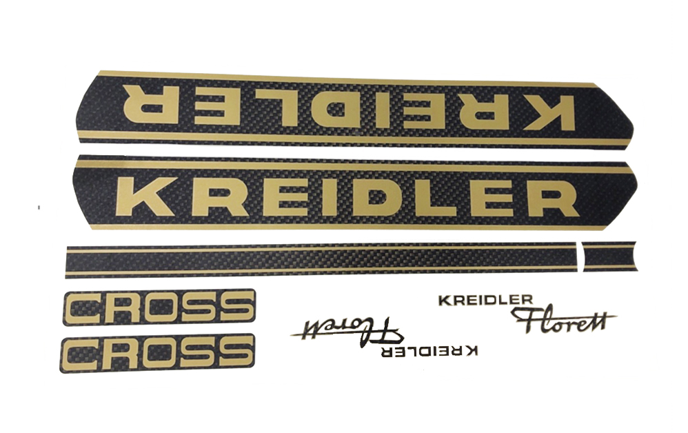 Kreidler Stickerset Carbon Kreidler Cross Compleet 8-delig Sticker