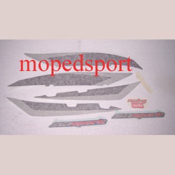 Aprilia Transferset Framecover Electric Bleu Sport 2000/01 8267193 Frame Delen Stickerset/zijscherm