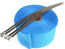 Universeel Thermische / Isolatie Hitte Uitlaat Band / Tape Blauw 50mm Breed - 5 M Lang - 1.5mm Dik
