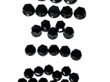 Universeel Set Dopmoerkappen Zwart Glans M14- M12 - M10 - M8