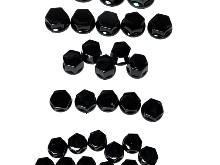 UNIVERSEEL Set dopmoerkappen zwart glans M14- M12 - M10 - M8
