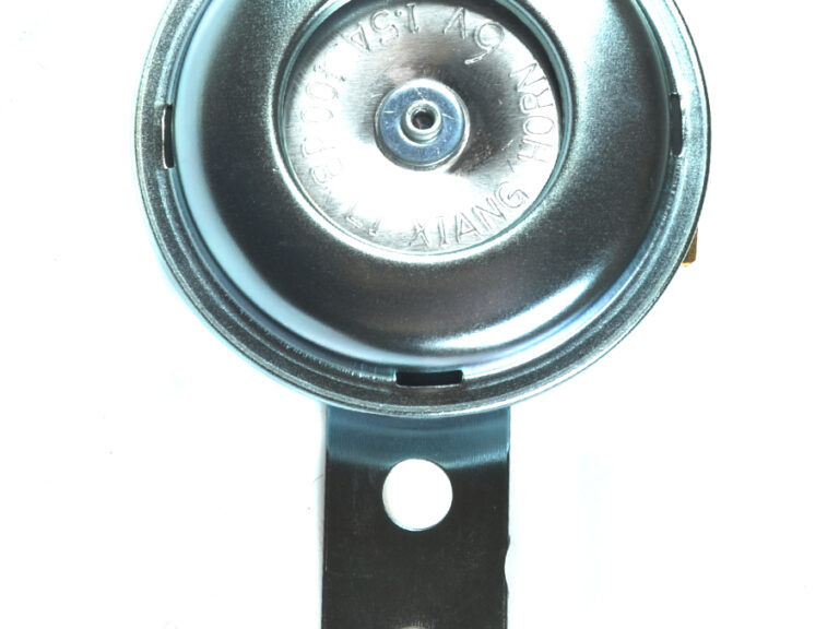 Universele 6V claxon chroom rond model 66,5mm gelijkstroom