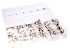 Universeel Assortimentset Dopmoeren 150-delig: M3 30 Stuks - M4 30 Stuks - M5 30 Stuks - M6 30 Stuks - M8 20 Stuks - M10 10 Stuks