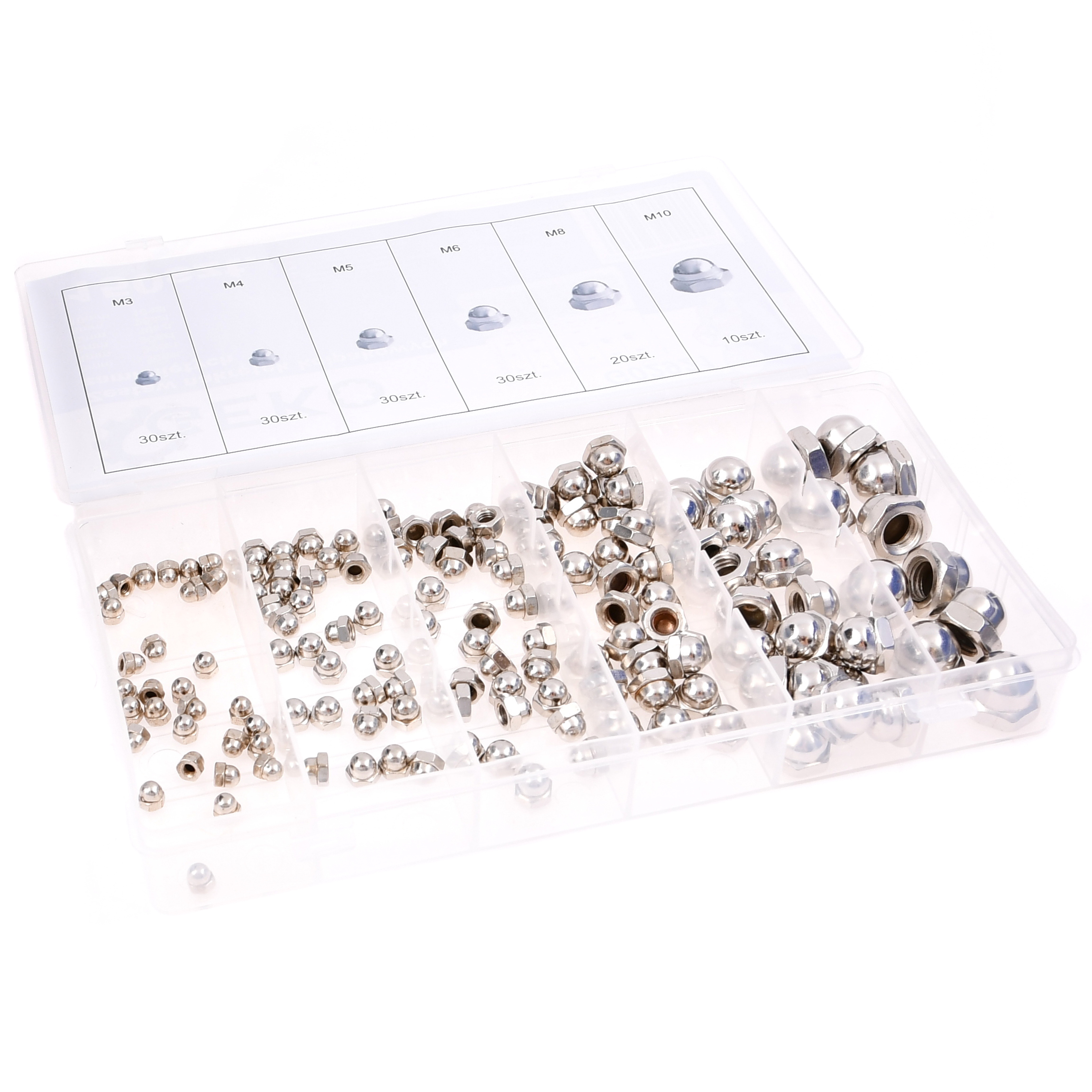 Universeel Assortimentset Dopmoeren 150-delig: M3 30 Stuks - M4 30 Stuks - M5 30 Stuks - M6 30 Stuks - M8 20 Stuks - M10 10 Stuks