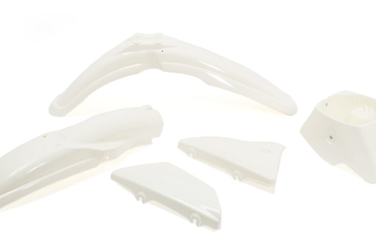 Yamaha DT50 MX80 Verkleidungssatz Kunststoff Passend für DT50 - DT80MX Weiß (wie Original 5j1-21511-00 5j0-21611-00 5j0-21711-00 5j0-21721-00 5j0-84130-20)