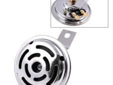 Universeel Claxon 12v Chroom Dc Gelijkstroom Diameter: 71mm
