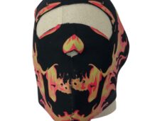 Universeel Foam Masker Flames Winddicht En Zeer Warm - Neopreen - 18cm X 21cm Moped Bandana / Masker