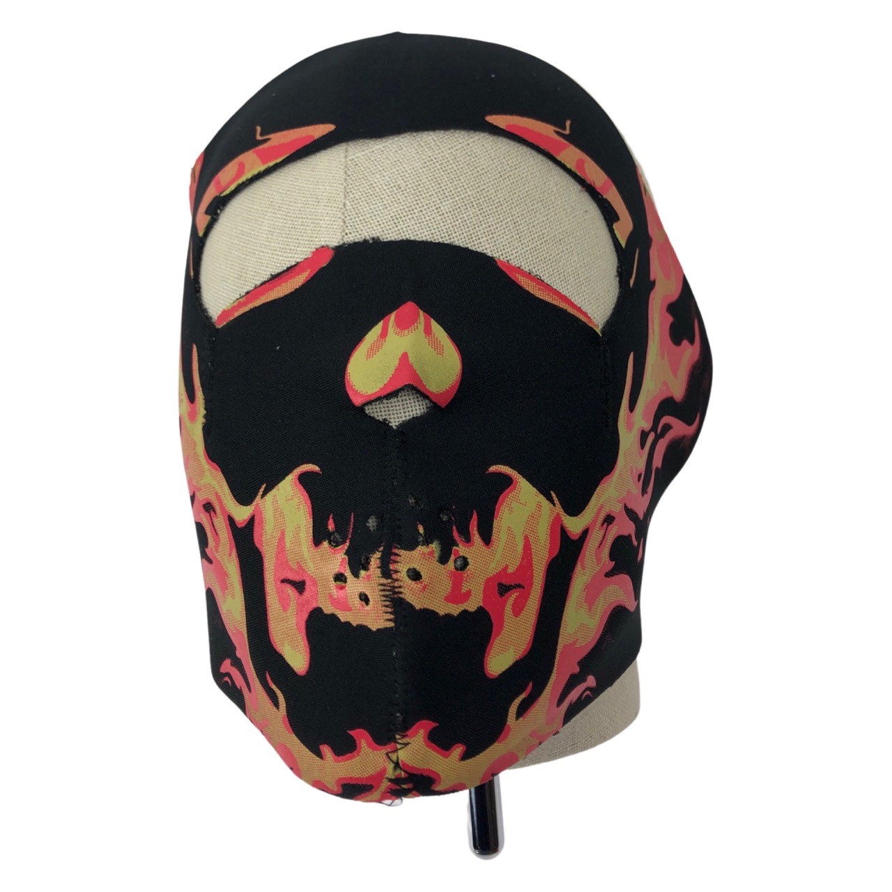 Universeel foam masker flames winddicht en zeer warm - neopreen - 18cm x 21cm moped bandana / masker