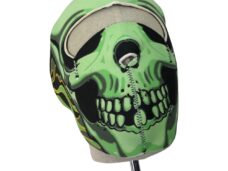 Universeel Foam Masker Toxic Skull Winddicht En Zeer Warm - Neopreen - 18cm X 21cm Moped Bandana / Masker