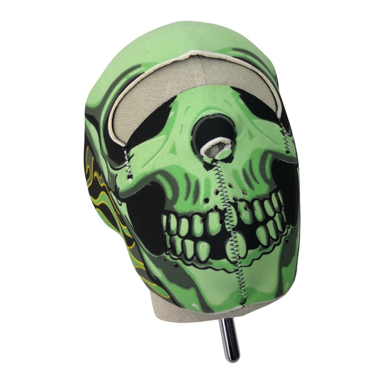 Universeel foam masker toxic skull winddicht en zeer warm - neopreen - 18cm x 21cm moped bandana / masker
