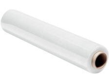 Transparante wikkelfolie rol 50cm breed 300 meter 20 micron voor pallets
