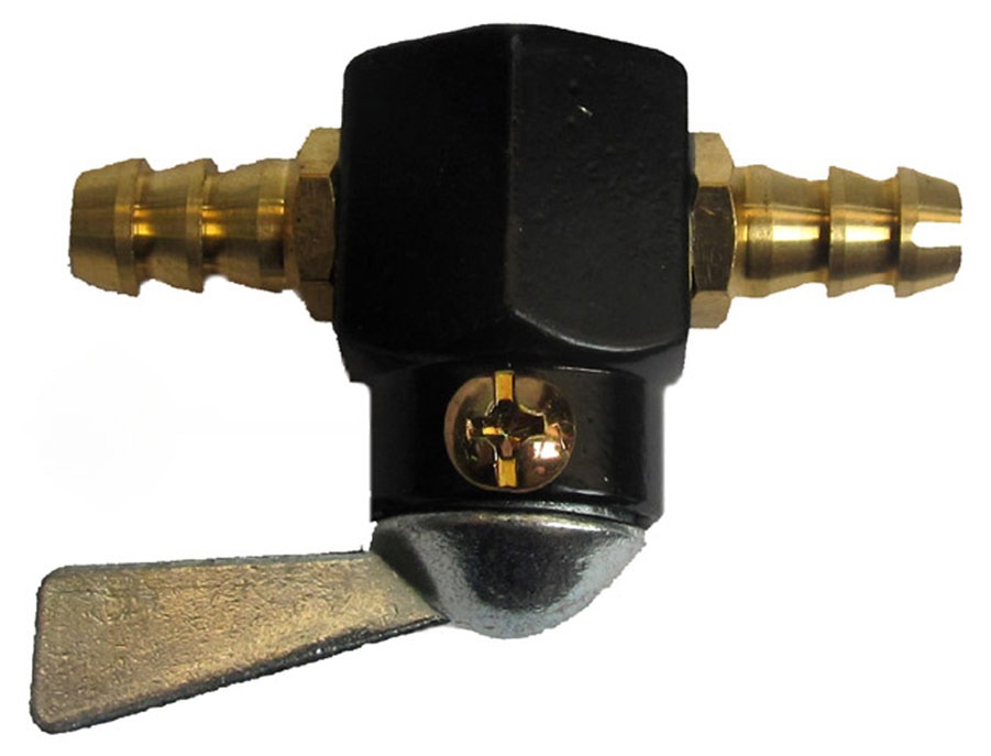 Universeel scooter bromfiets benzinekraan 6mm tussen benzineslang kraan frame