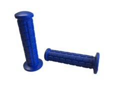 Universal Moped Mbk Puch Maxi Tomos Handvat Rubber Set Blauw 22/24x115mm Blok Lusito Kreidler Bromfiets Puch Tomos