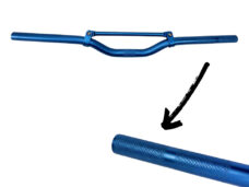 Universeel Stuur + Spijl Cross Blauw 22mm
