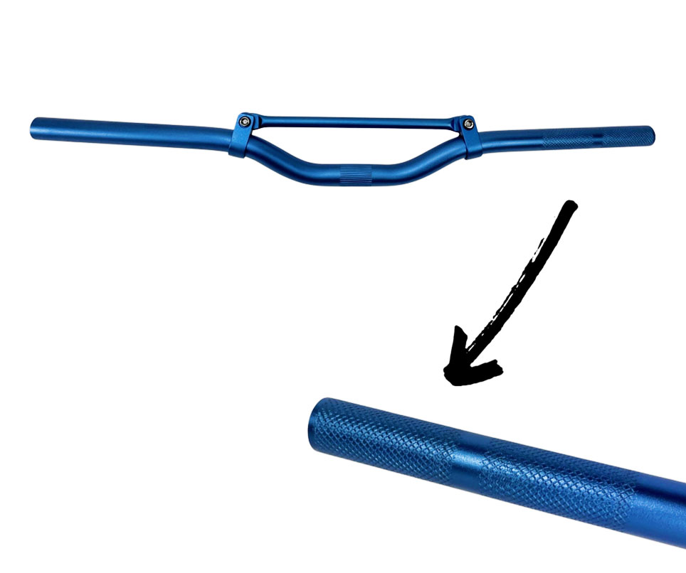 Universeel Stuur + Spijl Cross Blauw 22mm