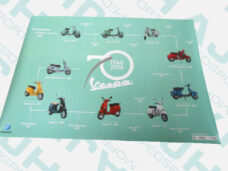 Vespa Poster Groen 1946-2016 Diverse Modellen