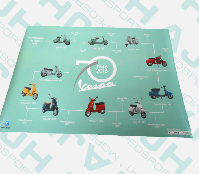 Vespa Poster Groen 1946-2016 Diverse Modellen