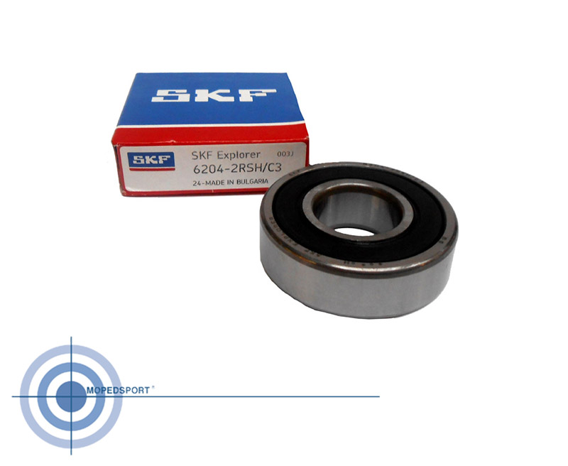 SKF UNIVERSEEL Kogellager 6204 2RSH C3 RSR CR LAGER 20x47x14