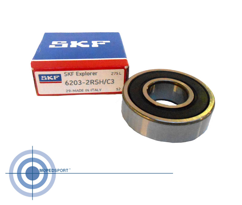 SKF UNIVERSEEL Kogellager 6203 2RS1 C3 /RSR CR 17x40x12 LAGERS/MOTORTEILE