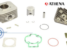 Athena Piaggio/Vespa Cylinder +zgr+ Topstykke 80cc Luftkøling Passer Kun med 80cc Krumtapaksel Nr. 912 Oa Stalker Sfera Zip Typhoon Easy Moving Ice Stalker Storm Typhoon Fly NRG50extreme Mc3 Sfera ET2 Karburator Model 97-01 Zip /lx 072600