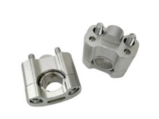 Universeel Bromfiets Scooter Stuuradapter / Stuurklem 22 - 28mm Zilver