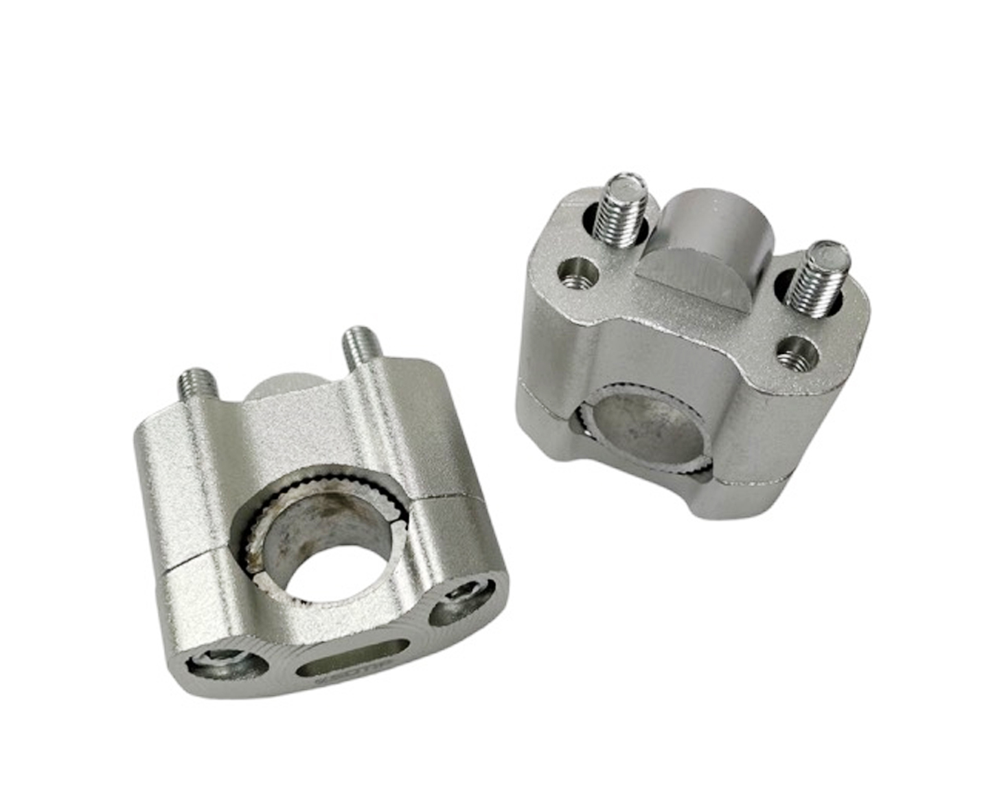 Universeel Bromfiets Scooter Stuuradapter / Stuurklem 22 - 28mm Zilver