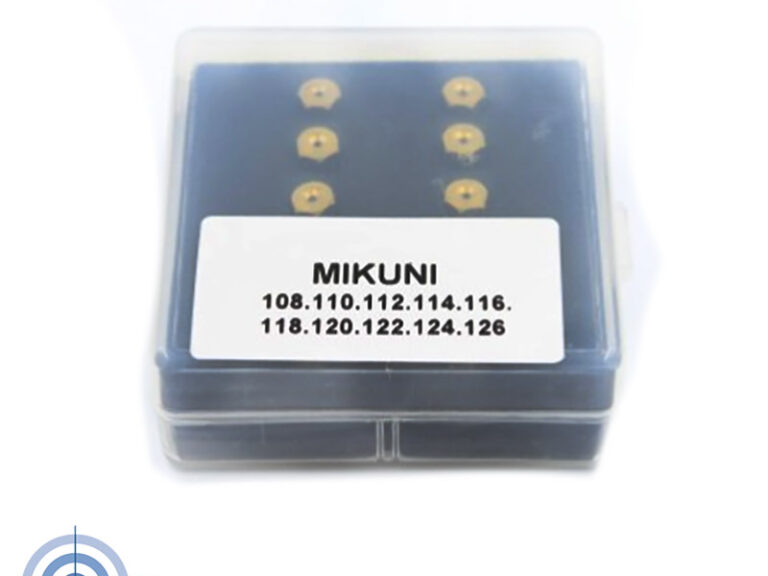 MIKUNI Mikuni sproeier set 108 - 126 niet voor originele mikuni carburateur. Past op 10 en 16mm reproductie carburateur mikuni.