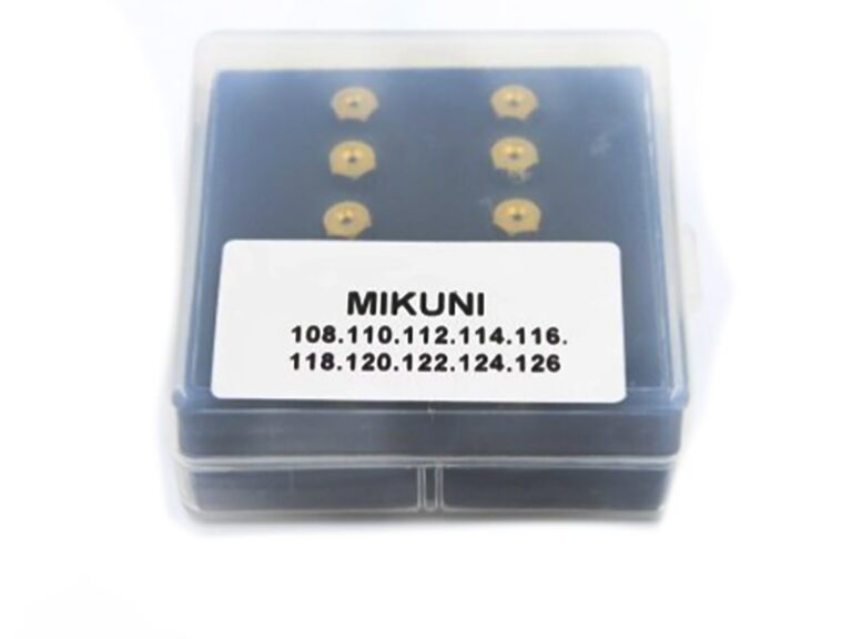 Mikuni sproeier set 108 - 126 niet voor originele Mikuni carburateur. past op 10 en 16mm reproductie carburateur Mikuni.