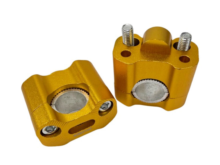 Universeel Scooter Bromfiets Stuuradapter / Stuurklem 22 - 28mm Goud