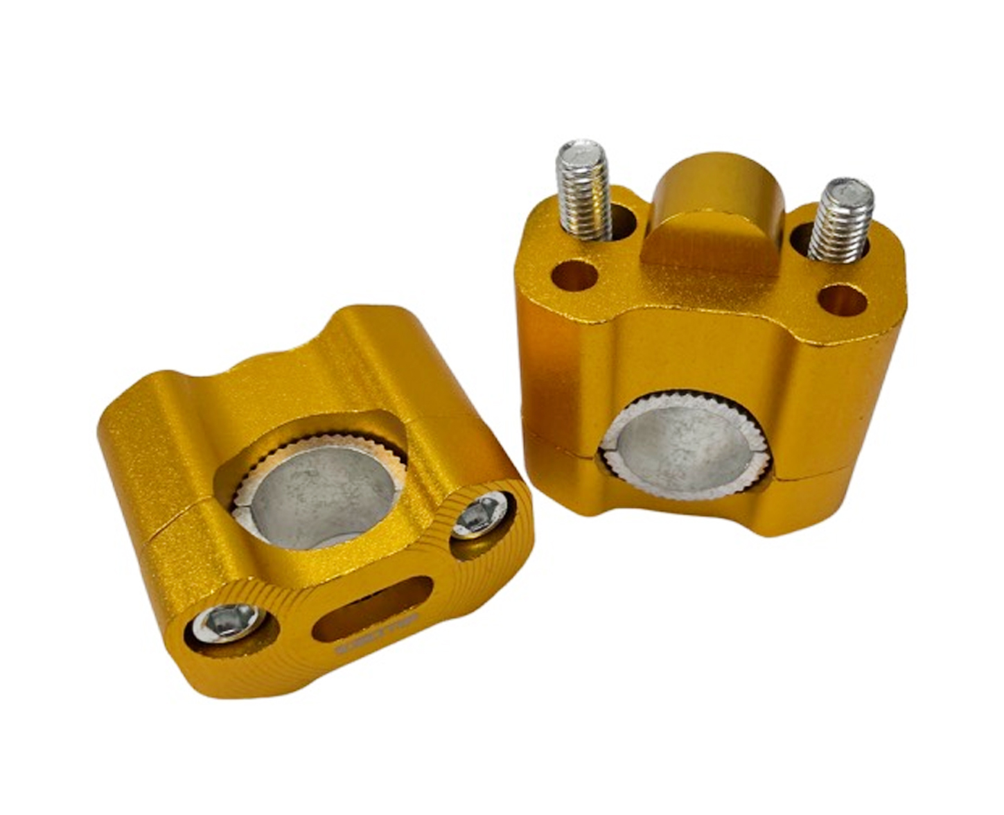 Universeel Scooter Bromfiets Stuuradapter / Stuurklem 22 - 28mm Goud