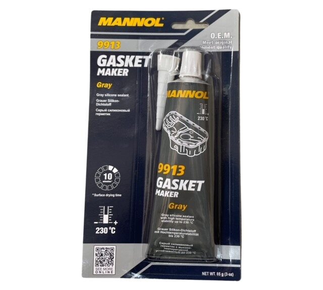 Universeel Gereedschap Vloeibare Pakking Grijs 85 Gram Siliconen Mannol Hoge Temperatuur (made In Germany) vloeibaar 