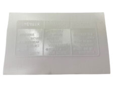 Honda MB/MT klistermærke Transparent / Hvid Kørevejledning / Tank Advarselsklistermærke 82 x 38 mm