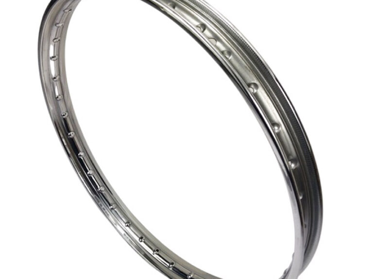 Aro universal para ciclomotor Honda, 19x1.4, cromado, qualidade premium, 53.5 mm de largura.