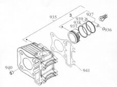 Piaggio Zuigerveer Std. 2e Ring Zip 4takt 969216