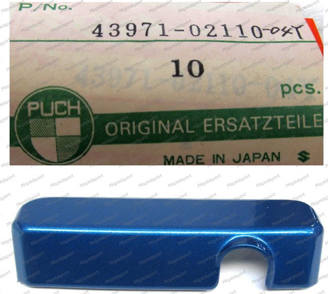 Puch Plaat Origineel Blauw 43971-02110.04
