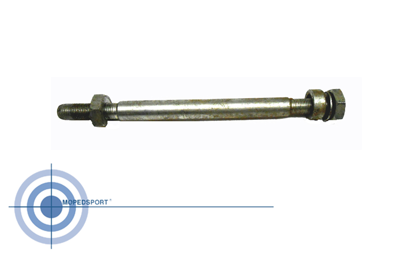 Originele Puch wielas met afstandsbus 10mm 170mm voor Maxi