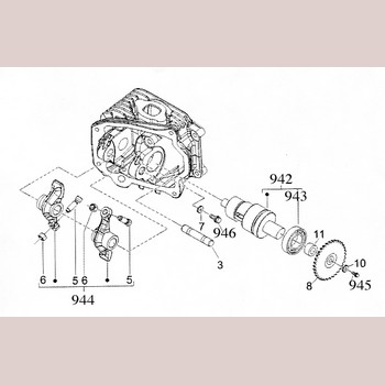 Piaggio Nokkenas Lager Zip 4takt 92926r