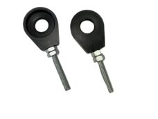 Universeel Kettingspanner M6 12mm Cnc Aluminium Geanodiseerd Zwart Set