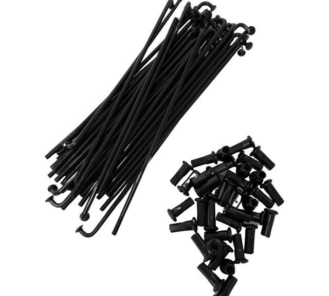 Universeel Spakenset 143.5mm - 90 Graden Kop - 16 Inch - Dikte 3.1mm - 36 Stuks Zwart Spaak Simson