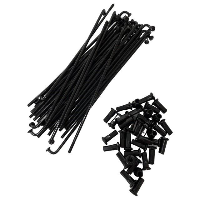 Universeel Spakenset 143.5mm - 90 Graden Kop - 16 Inch - Dikte 3.1mm - 36 Stuks Zwart Spaak Simson