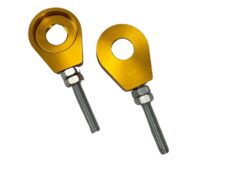 Universeel Puch Maxi Tomos Chopper Kettingspanner M6 12mm Cnc Aluminium Geanodiseerd Goud Set