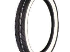 Universeel Bromfiets Buitenband 17x2.75 Whitewall 17 Inch 2,75 / 275 Wit